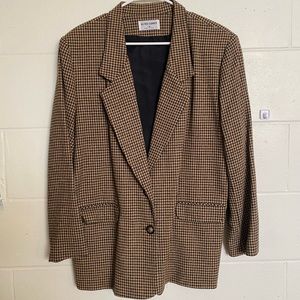 Vintage Houndstooth Blazer